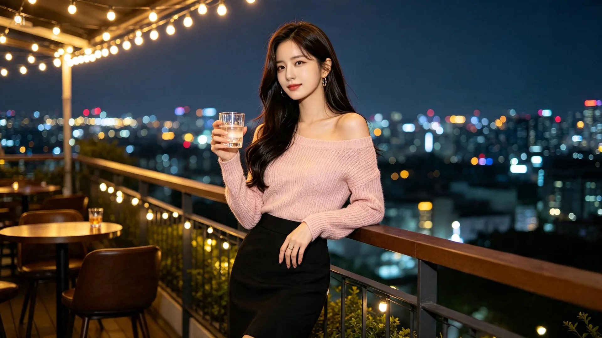 루프탑 바에서 바라본 야경